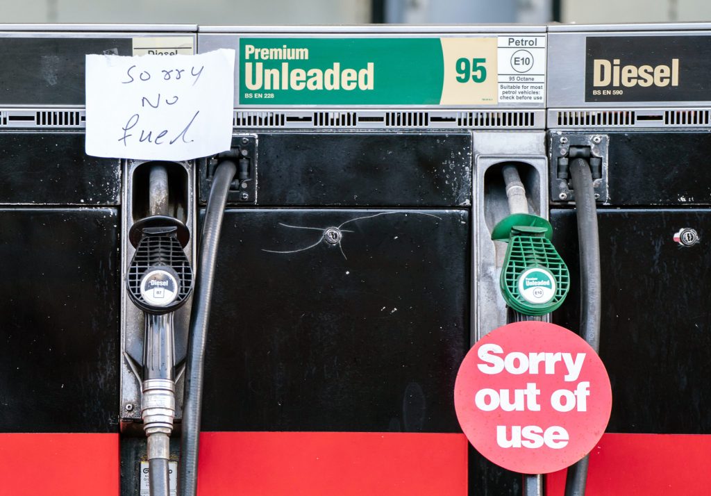 Thumbnail for UK military on standby as petrol stations dry up