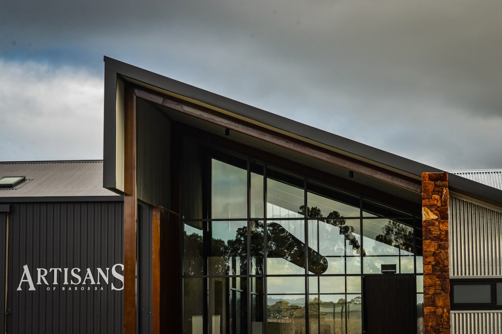 The new Artisans of Barossa cellar door and restaurant at Tanunda.