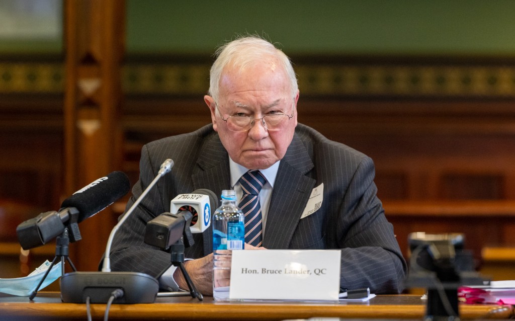 Former Independent Commissioner Against Corruption Bruce Lander at parliament this morning. Photo: Tony Lewis/InDaily