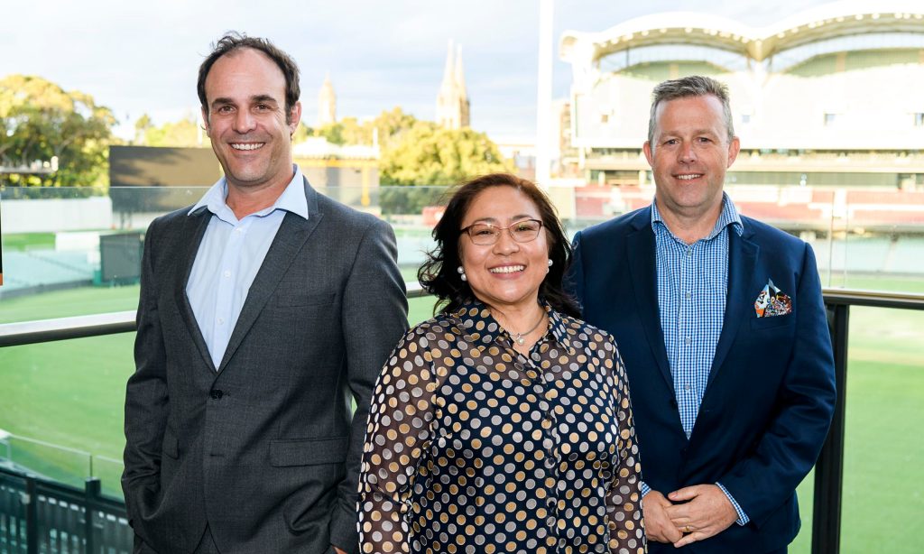 Cheesman Architects Scott Suter, Cherrie Cacayorin and Scott Boyd-Turner (L-R) have all been promoted from Principals to Associate Directors (Photo: supplied)
