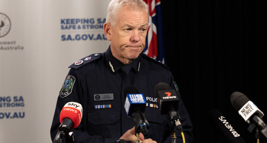 Police commissioner Grant Stevens. Photo: Tony Lewis/InDaily
