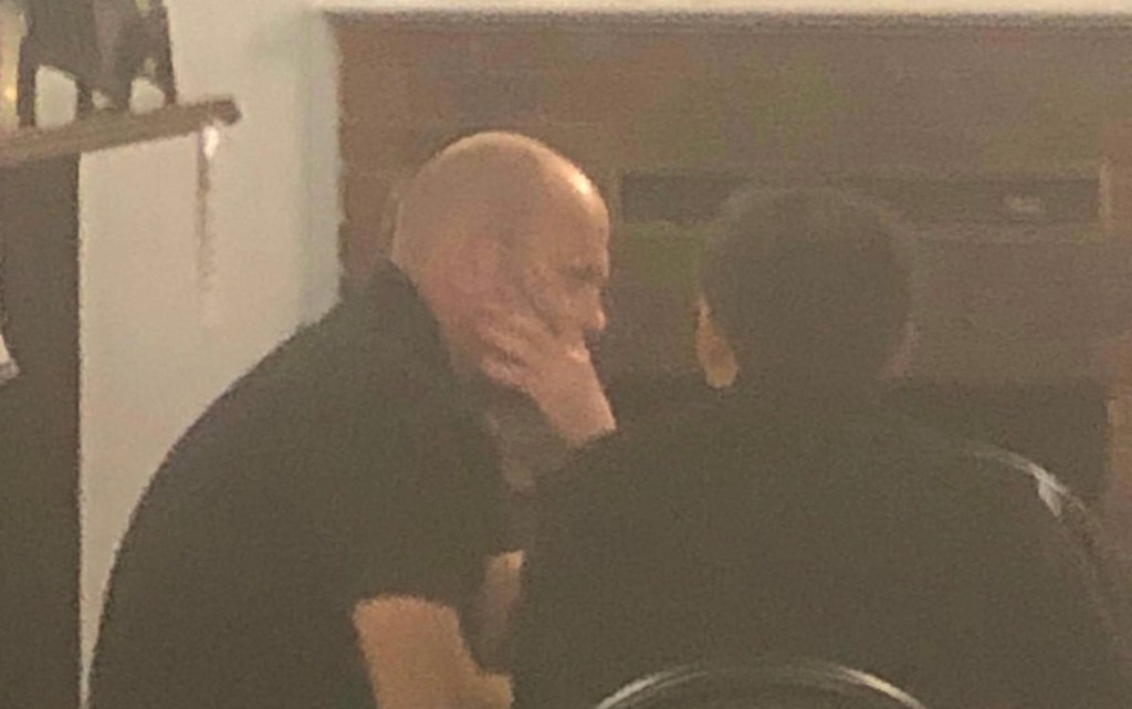 Sam Duluk and Alex Hyde chatting at a Blackwood RSL function on the weekend.