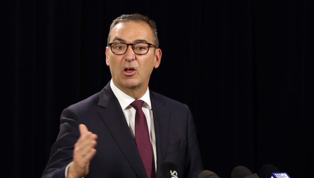 Premier Steven Marshall reveals SA's COVID pathway. Photo: Tony Lewis/InDaily