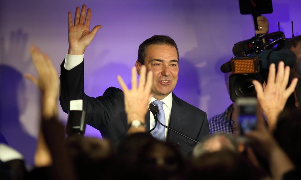 Steven Marshall on election night, 2018. He came to power promising to throw open the doors to ICAC, but the opposite has happened. Photo: Tony Lewis/InDaily