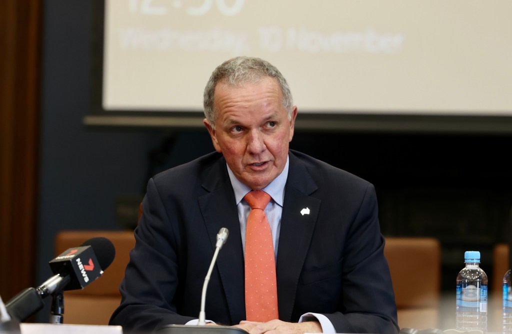 Tony Braxton-Smith fronts the inquiry yesterday. Photo: Tony Lewis / InDaily