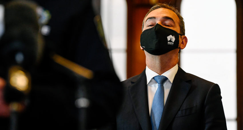 Premier Steven Marshall. Photo: AAP/Morgan Sette 