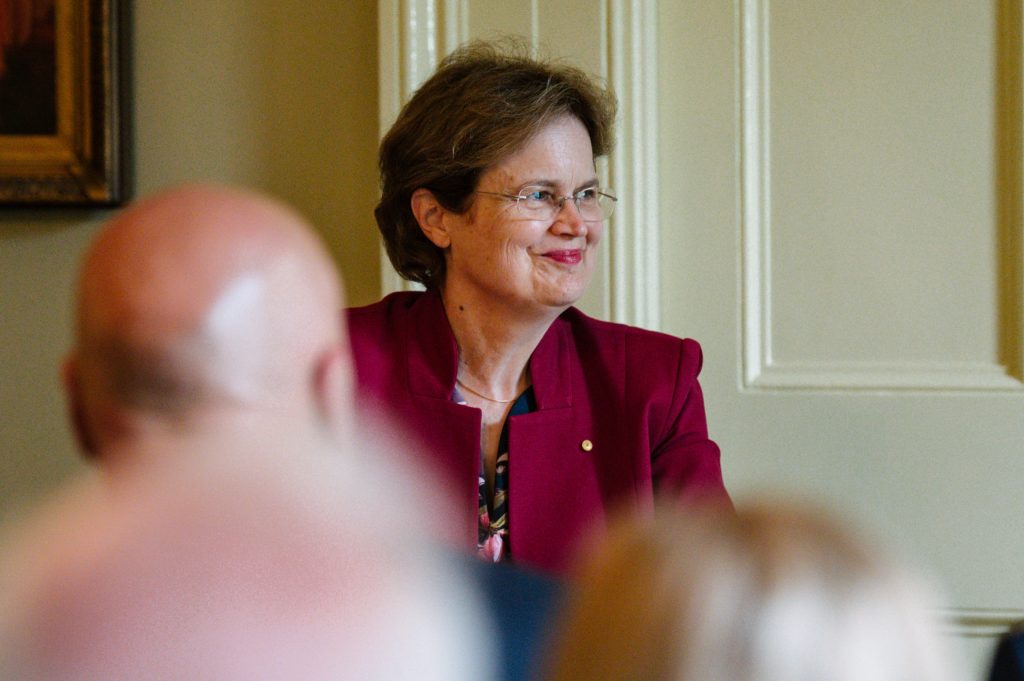 SA Governor Frances Adamson has tested negative to COVID-19 but is in isolation and an administrator will be appointed to replace here until further notice. Photo: AAP/Morgan Sette