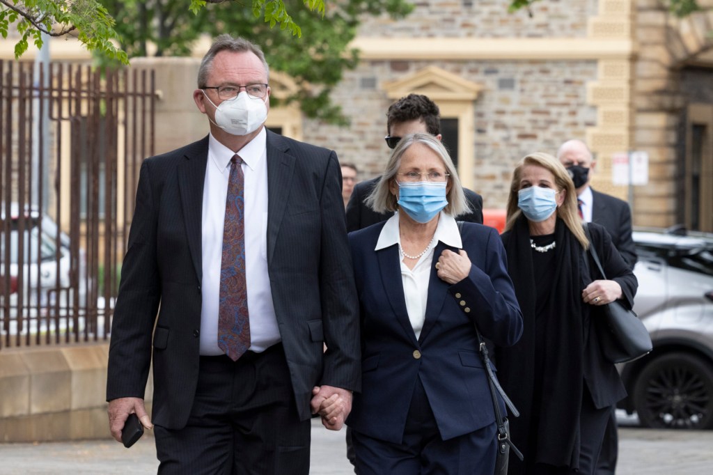Gregory and Annabel Digance will stand trial after pleading not guilty to blackmail. Photo: Tony Lewis / InDaily 