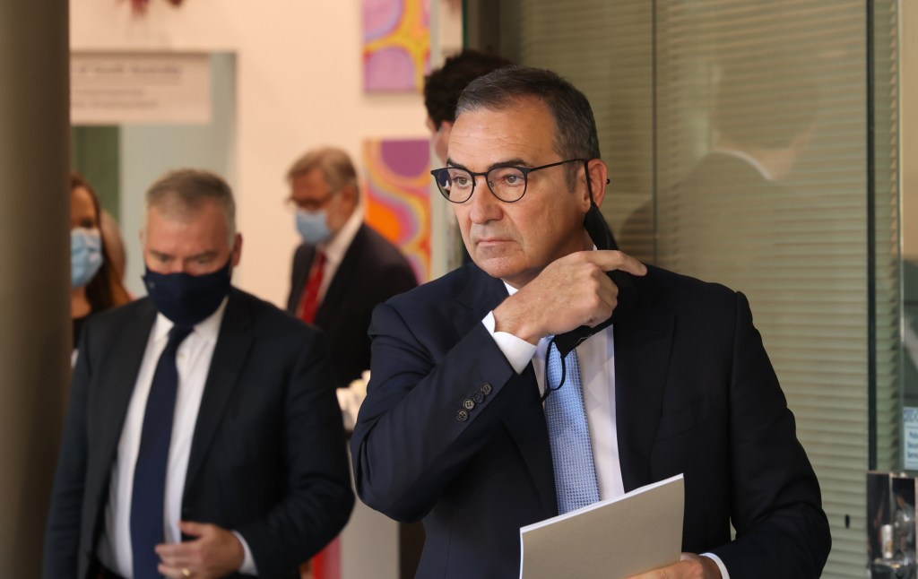 Premier Steven Marshall and Health Minister Stephen Wade. Photo: Tony Lewis/InDaily