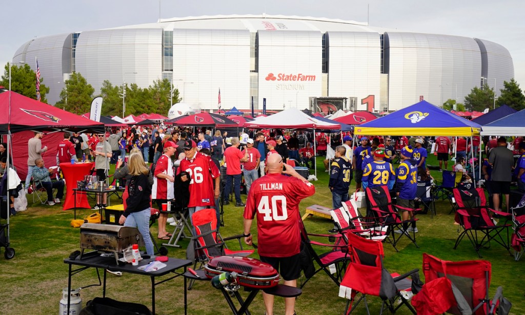 Arizona's State Farm Stadium will use SA technology developed by MyVenue. Picture: Darryl Webb/AP
