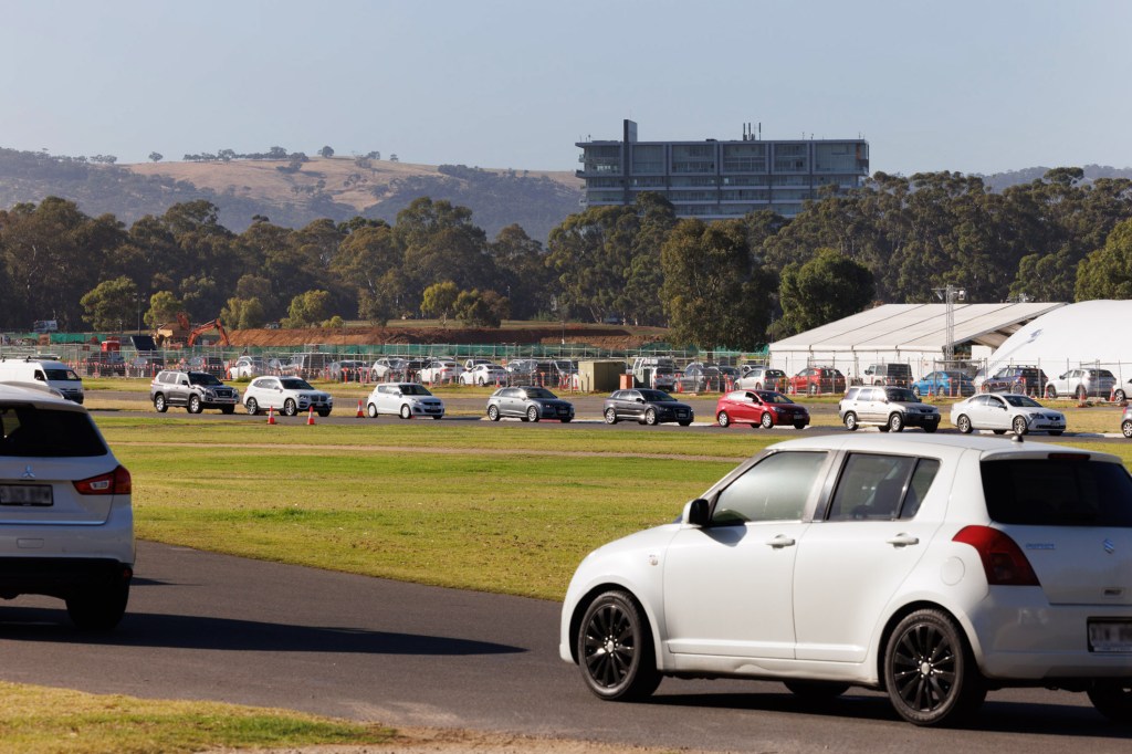 Victoria Park is among a number of testing sites closed due to hot weather but will reopen at 5.30pm New Year's Eve. Photo: Tony Lewis/InDaily