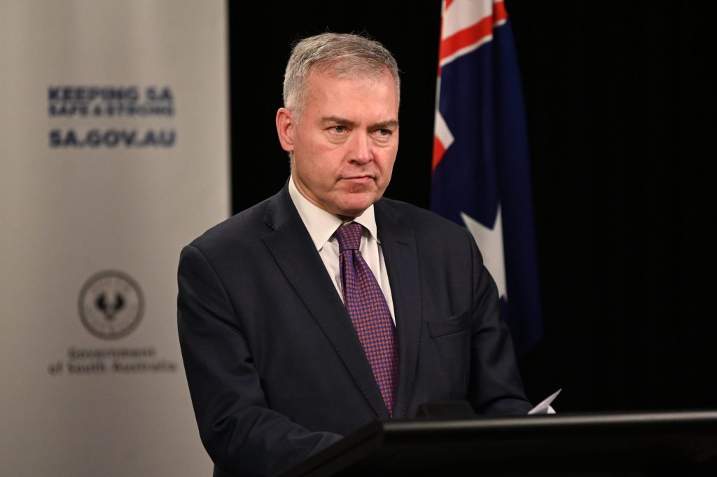 Health Minister Stephen Wade (AAP Image/Pool, Naomi Jellicoe)