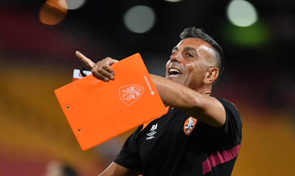 Reds assistant coach Ross Aloisi has COVID-19. Picture: Darren England/AAP.