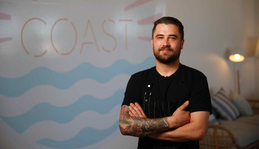 Coast head chef Sam Helyard. Photo: Ben Kelly.