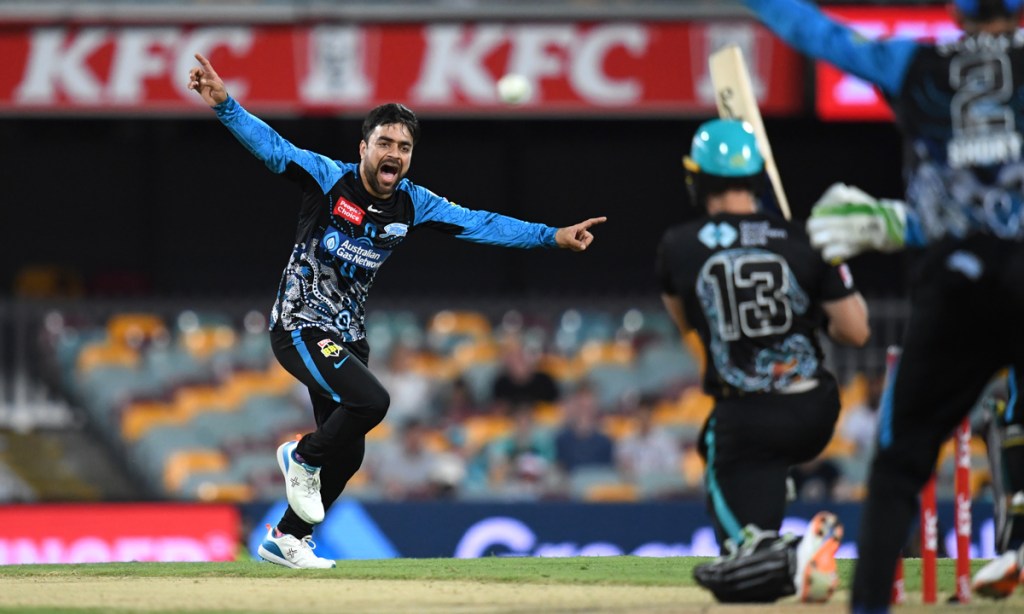 Rashid Khan could quit the Big Bash. Picture: Darren England/AAP 