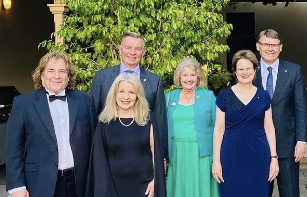 Wortley, with wife and Labor MP Dana, at a recent Governor's dinner to farewell retiring MPs. He no longer is. Photo: Instagram / Governor of SA