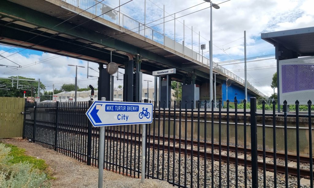 The tram overpass in Goodwood is set for a $25m redevelopment. Photo: Thomas Kelsall/InDaily