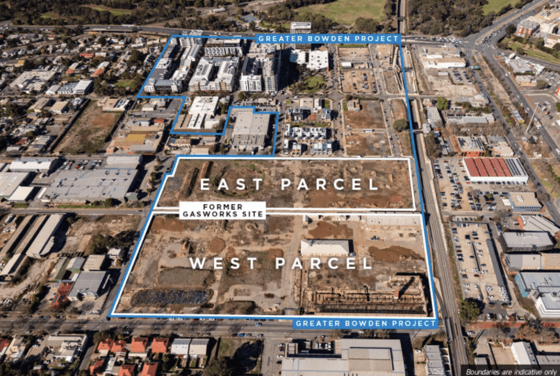 The former Brompton gasworks site. Image: Renewal SA