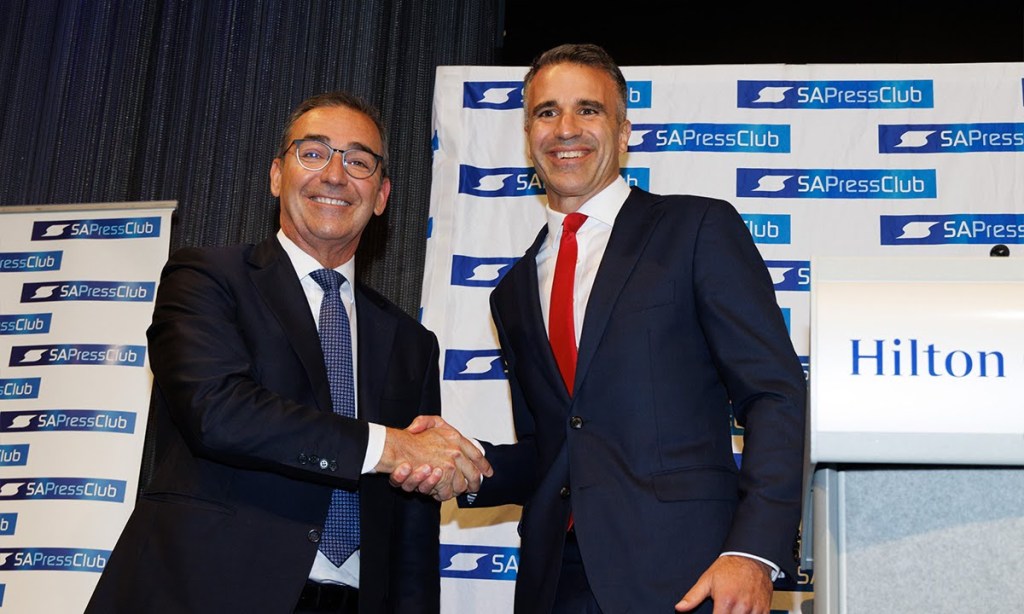 Premier Steven Marshall and Labor leader Peter Malinauskas. Photo: Tony Lewis/InDaily