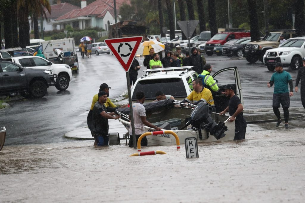 Lismore is bracing for more flooding today. Photo: Jason O'Brien/AAP
