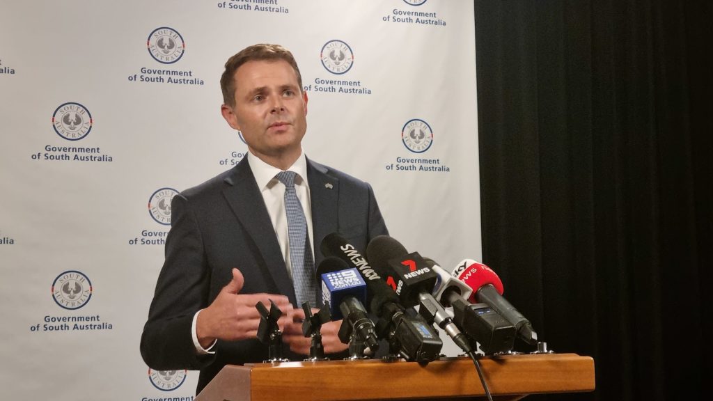 Treasurer Stephen Mullighan has announced a new $100m business recovery fund. Photo: Thomas Kelsall/InDaily