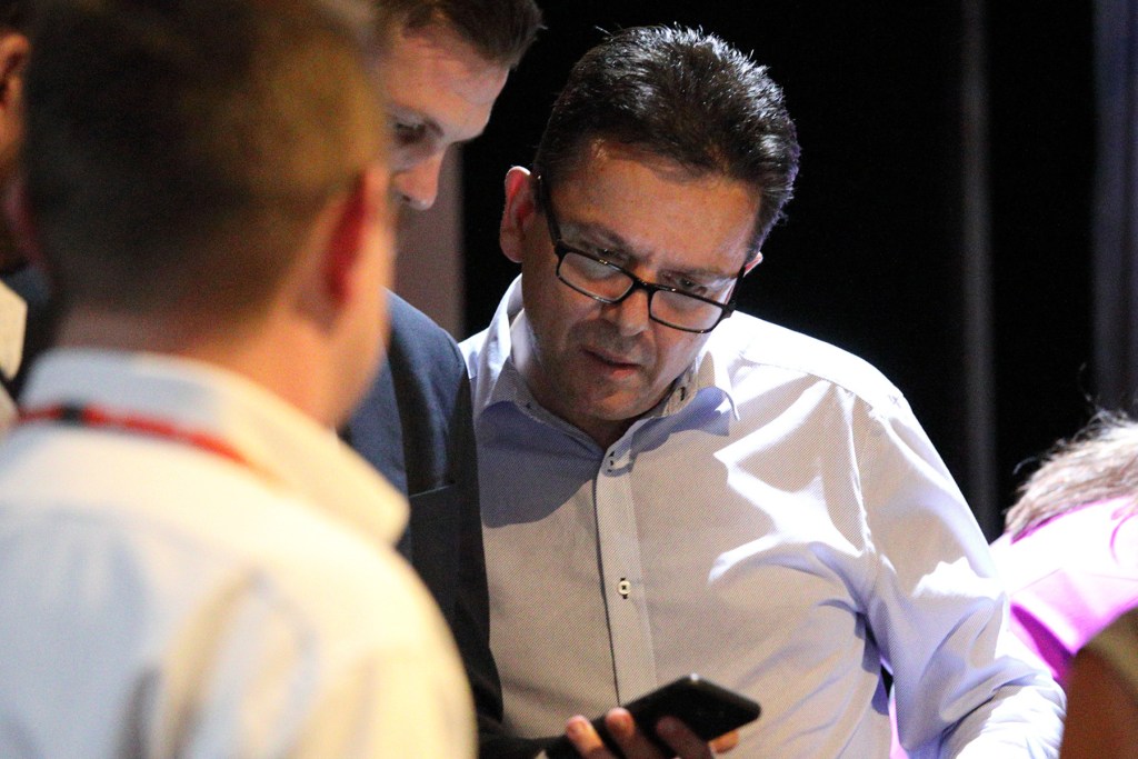 Nick Xenophon on the night of the 2018 state election. Photo: Tony Lewis / InDaily