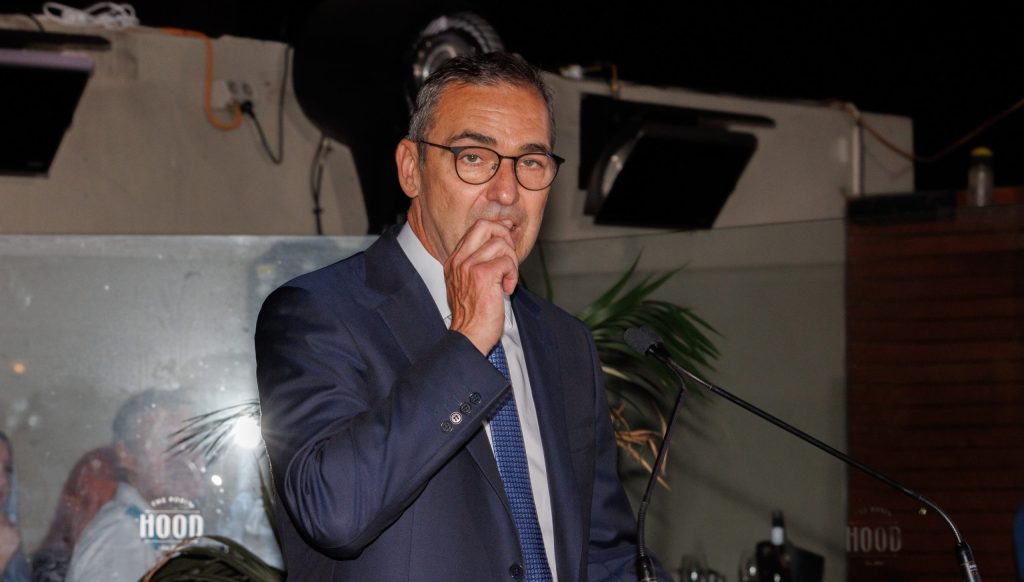 A disconsolate Steven Marshall on election night. Photo: Tony Lewis / InDaily