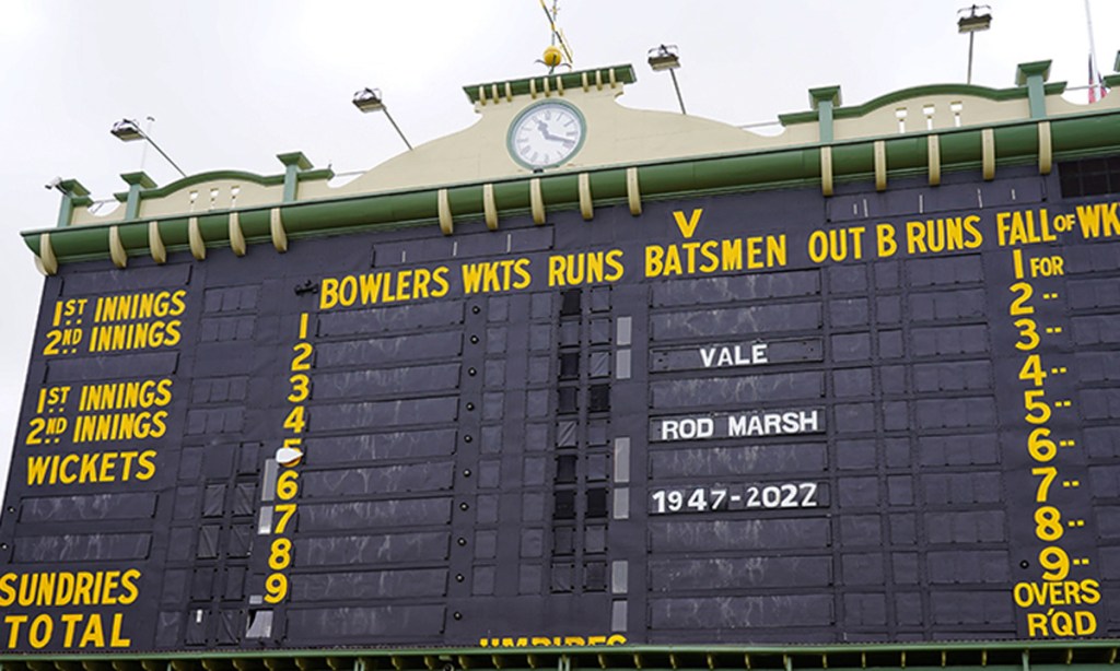 Hundreds of people have attended Rod Marsh's funeral at Adelaide Oval this morning. Picture courtesy SACA.