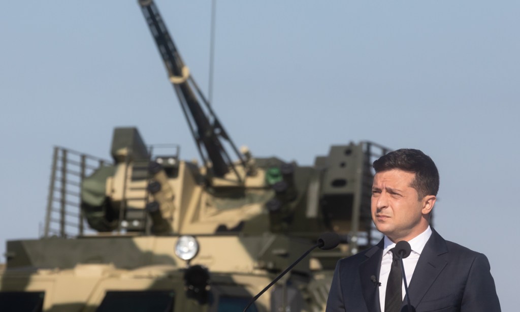 Ukrainian President Volodymyr Zelenskiy. Photo:: Mykhaylo Palinchak /SOPA Images/Sipa USA