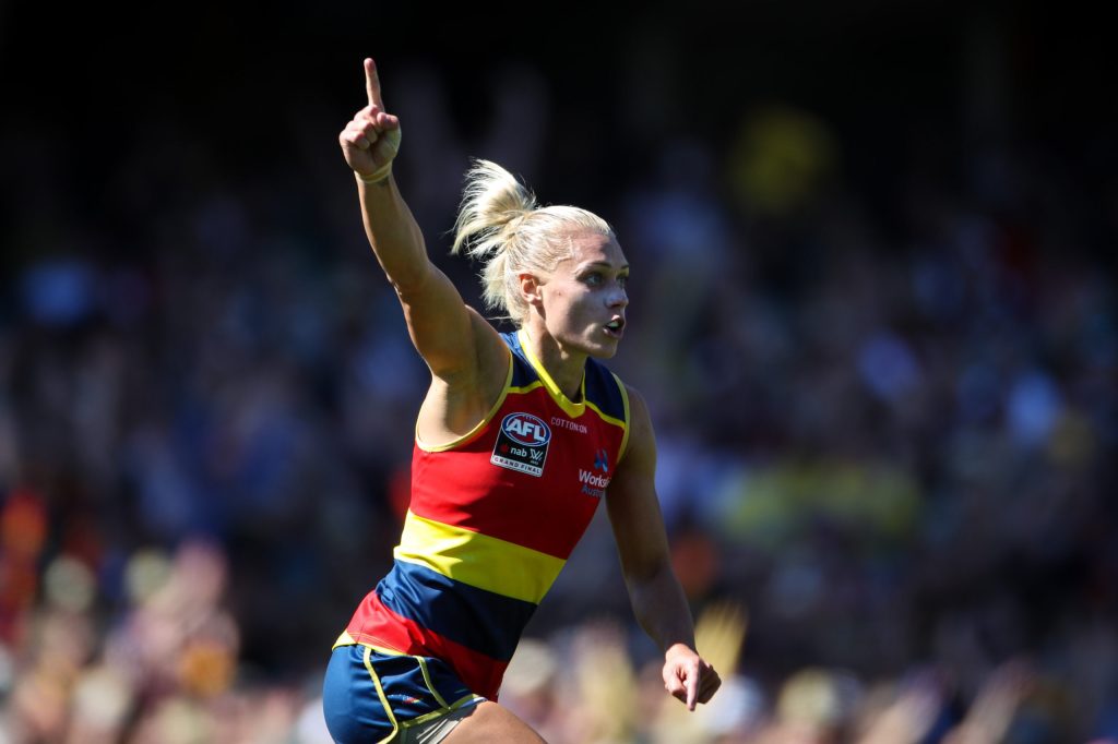 Thumbnail for Star Crow Erin Phillips goes ‘home’ to Port Adelaide