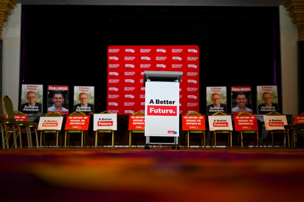 Labor campaigned without leader Anthony Albanese while he isolated at home with COVID-19. Photo: AAP /Lukas Coch