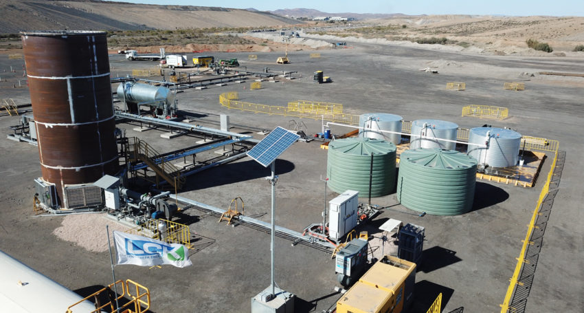 The test site at Leigh Creek for the underground gasification project.
