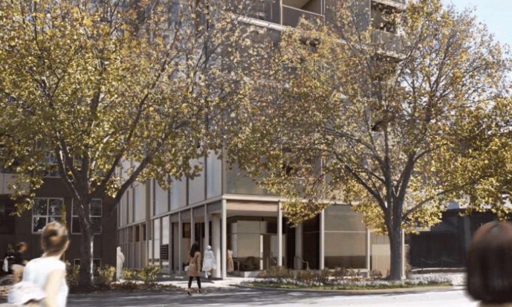 A render of the proposed housing block on Hutt Street. Image: YWCA/Tridente Boyce/Future Urban