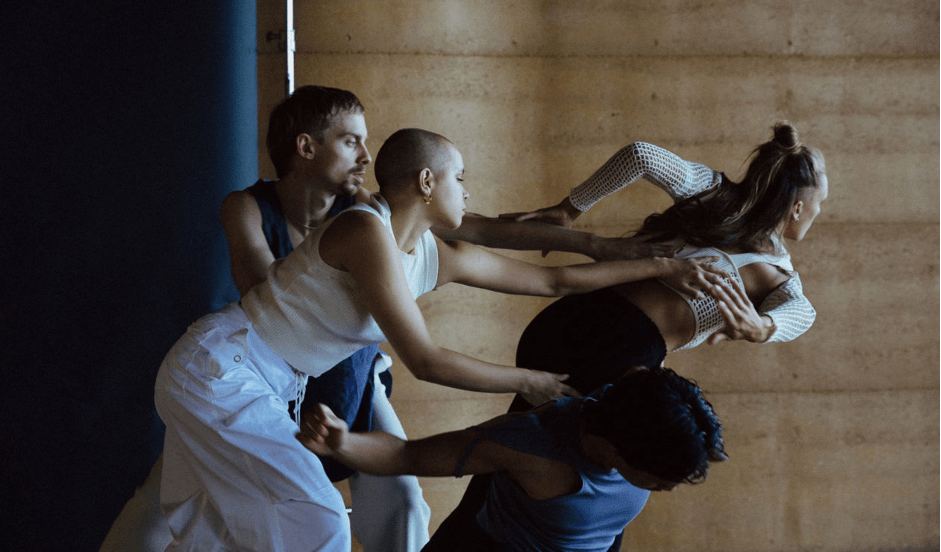 Australian Dance Theatre dancers Ren Skye, Jada Narkle, Zachary Lopez and Darci O'Rourke. Photo: Jonathan VDK