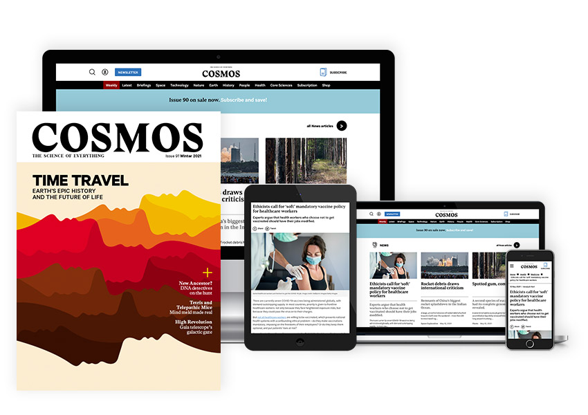 RiAus publishes the quarterly science magazine Cosmos. Photo: Facebook