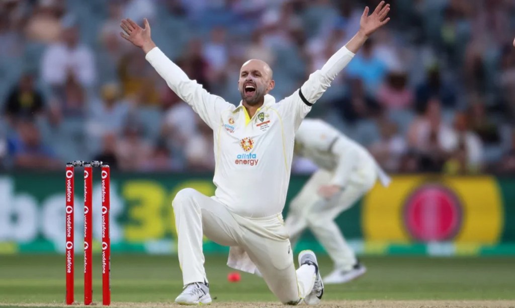 Australian off-spinner Nathan Lyon in action. Photo: AAP/Matt Turner
