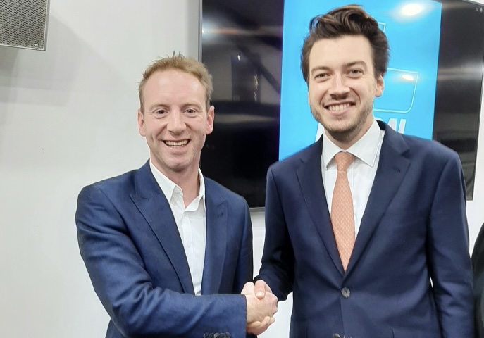 Liberal leader David Speirs with Bragg candidate Jack Batty. Photo supplied