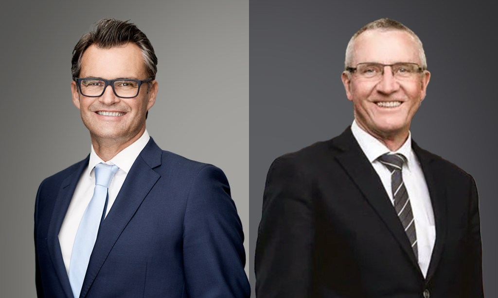 Dr Kevin Moriarty (right) will join chairman Tony Sacre on the 1414 Degrees board following a shareholder vote. 