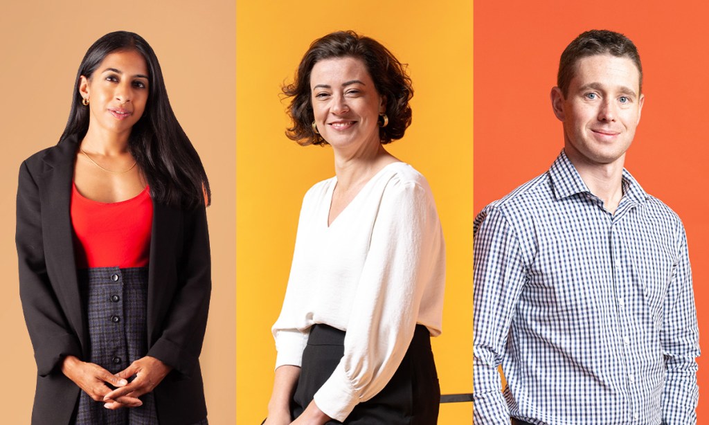 Joanna Howe, Lauren Whiting, Nathan Freeman. Photo: Morgan Sette.