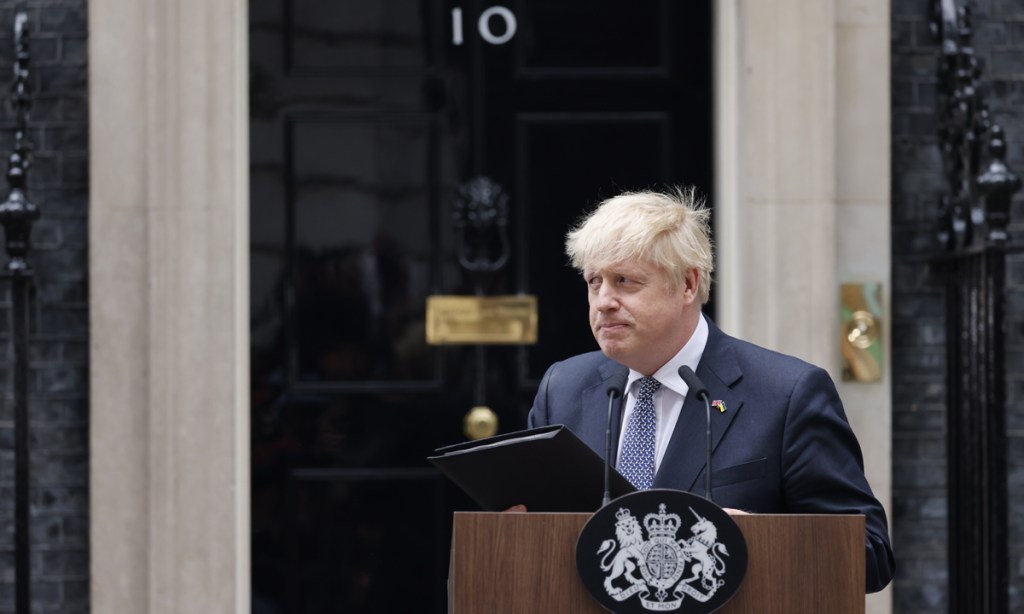 Thumbnail for Johnson quits but will stay on as UK PM for now