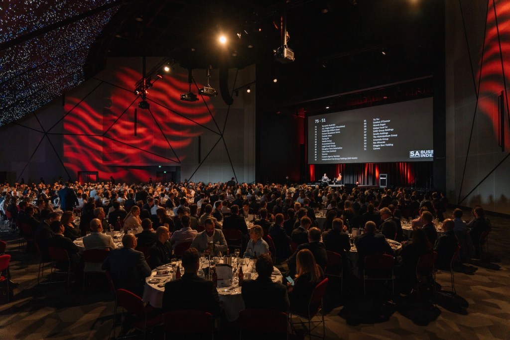 The scene at the 2021 SA Business Index lunch. Photo: Julian Cebo