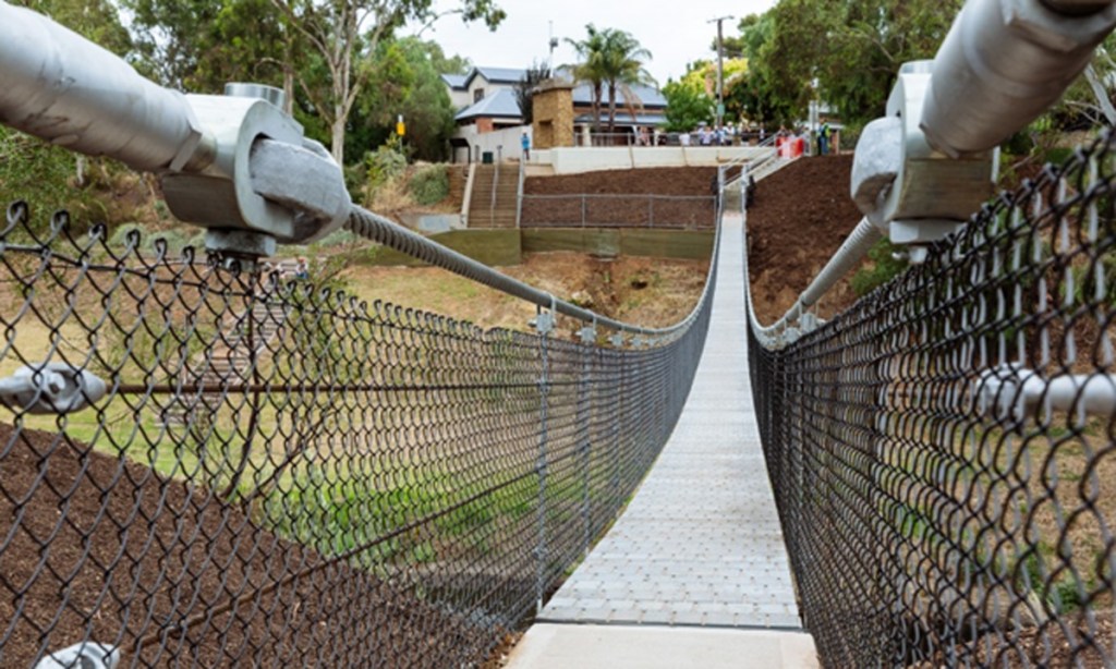 The GIlberton Swing Bridge in Adelaide's eastern suburbs is one of many projects delivered by A Noble & Son. Photo supplied.