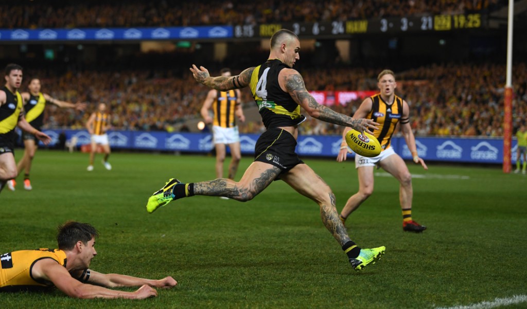 Thumbnail for Tigers expect Dustin Martin back in time for AFL finals