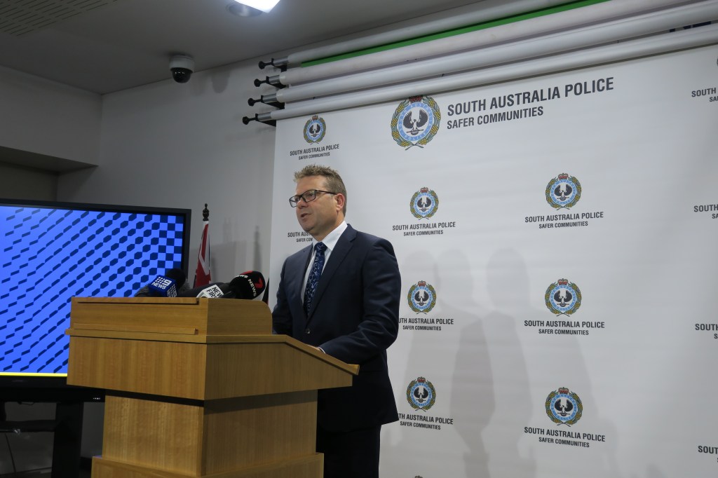 Detective Inspector Brett Featherby addresses the media regarding the disappearance of Ian Lees,53, and murder investigation.