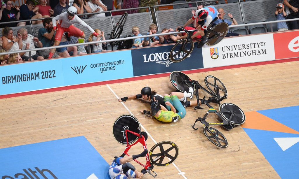 Thumbnail for Track crash mars Aussie cycling gold rush