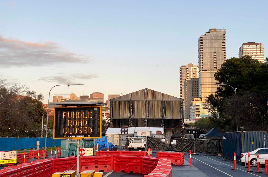 Adelaide City Council backed closing Rundle Road for four months for Illuminate, but not a four-day Bartels Road closure for the Harvest Rock festival. Photo: Tony Lewis/InDaily