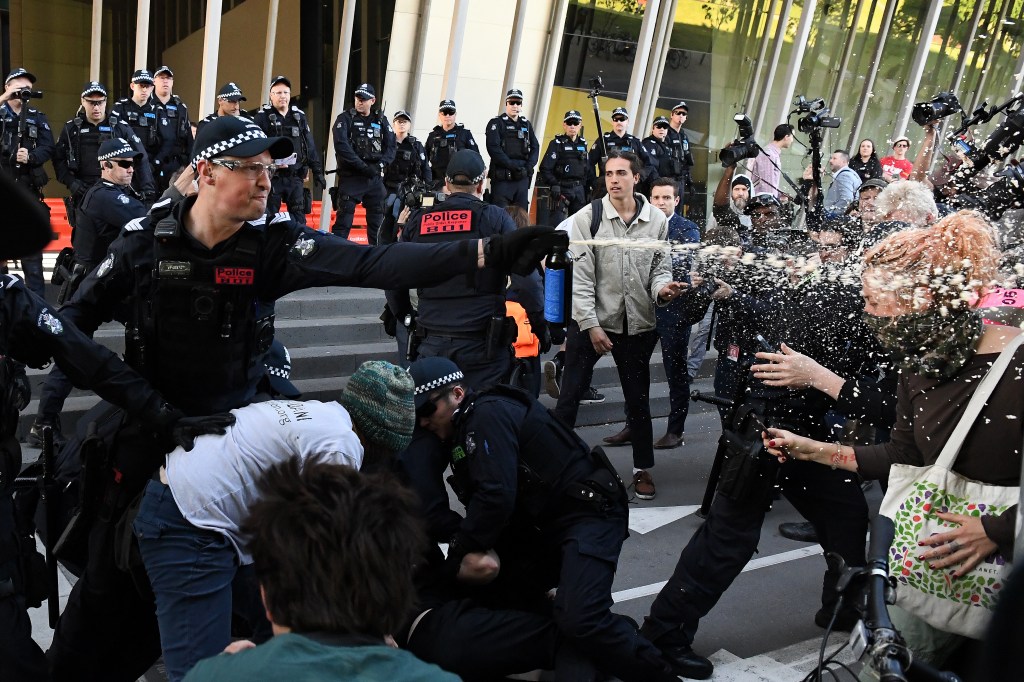 Thumbnail for ‘Excessive force’: Climate protesters launch class action
