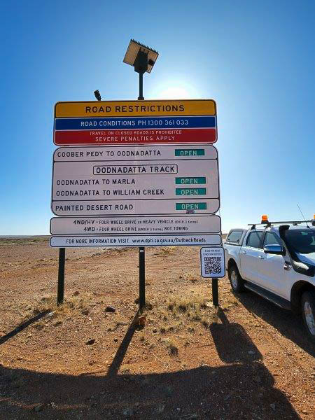 Thumbnail for QR codes for outback SA road signs