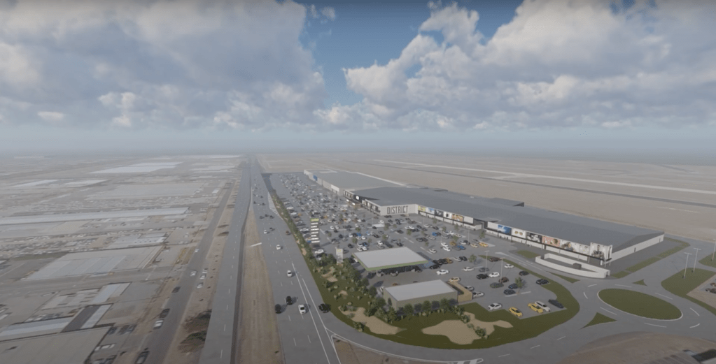 Construction has begun on a new $50m shopping centre near Parafield Airport. Image: supplied