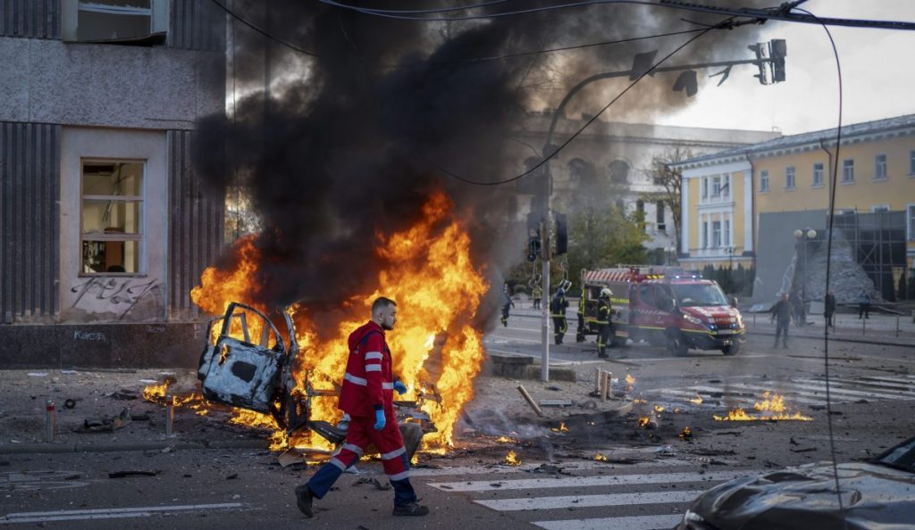 Thumbnail for Eleven dead as Russia bombards Ukraine cities